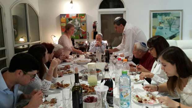 The Seder meal.