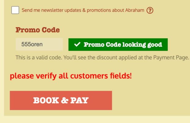 Abraham hostel discount code